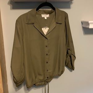 Dark green blouse